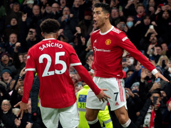 Penyerang Manchester United, Cristiano Ronaldo.