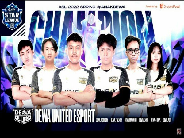 Juara ASL Spring 2022, Dewa United Akan Mewakili Indonesia di AIC 2022