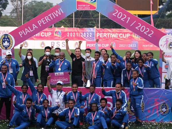 Tim Papua sukses keluar sebagai juara Piala Pertiwi