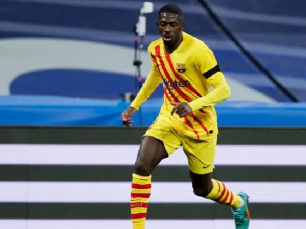 Xavi bicara soal kontrak Dembele.