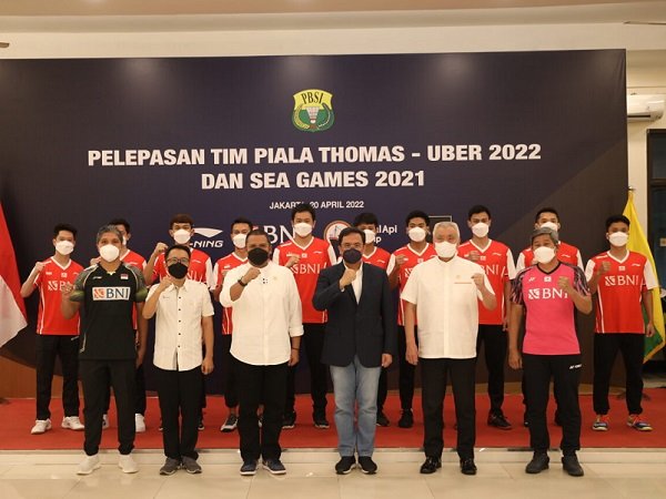 Ketua Umum PBSI Lepas Tim Piala Thomas-Uber & Sea Games