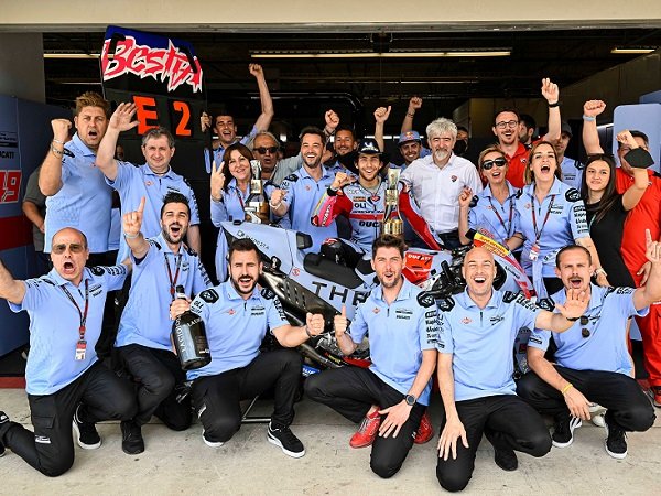 Enea Bastianini terus pangkas jarak dengan pemuncak klasemen.