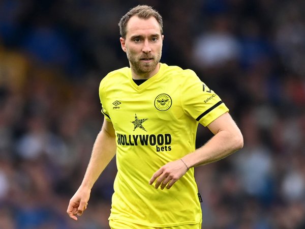 Gelandang Brentford, Christian Eriksen.