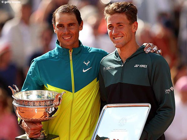 Reaksi Casper Ruud usai gagal lumpuhkan Rafael Nadal di French Open