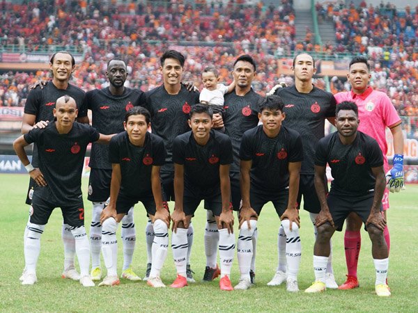 Skuat Persija Jakarta saat menghadapi Sabah FC di laga uji coba