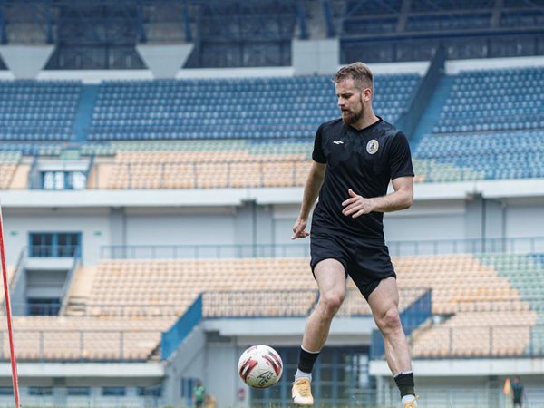 Bek PSS Sleman, Mario Maslac sempat mengalami cedera dan absen di laga uji coba kontra Bali United