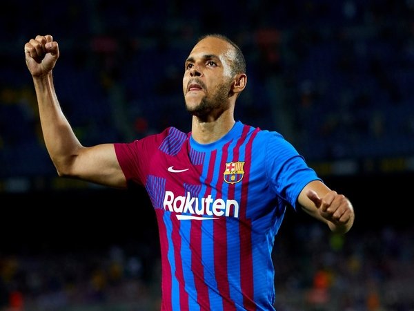 Martin Braithwaite mengakui secara jujur jika dirinya tidak senang dengan minimnya kesempatan bermain yang ia dapatkan di Barcelona musim lalu / via Getty Images
