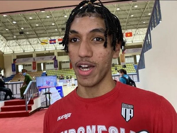 Pemain muda Timnas Basket Indonesia, Derrick Michael. (Images: Antara)