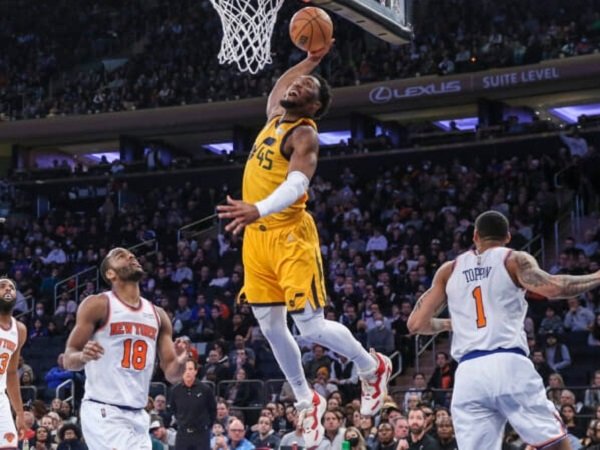Donovan Mitchell saat bermain melawan New York Knicks. (Images: Getty)