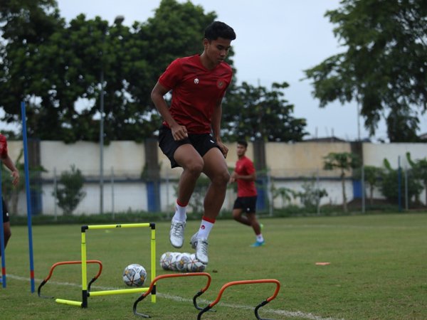 Bek muda Persija Jakarta berlatih bersama timnas Indonesia, Muhammad Ferarri