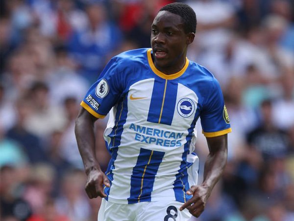 Gelandang Brighton & Hove Albion, Enock Mwepu.