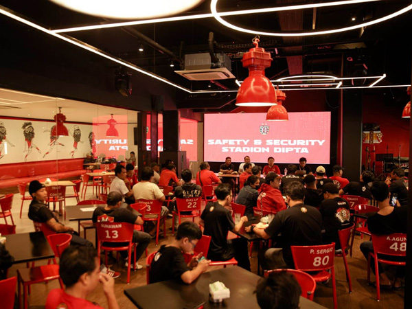 Sosialisasi safety dan security Stadion Kapten Dipta oleh manajemen Bali United