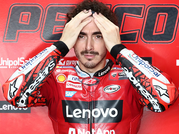 Francesco Bagnaia kesulitan tembus sepuluh besar di FP3 GP Malaysia.