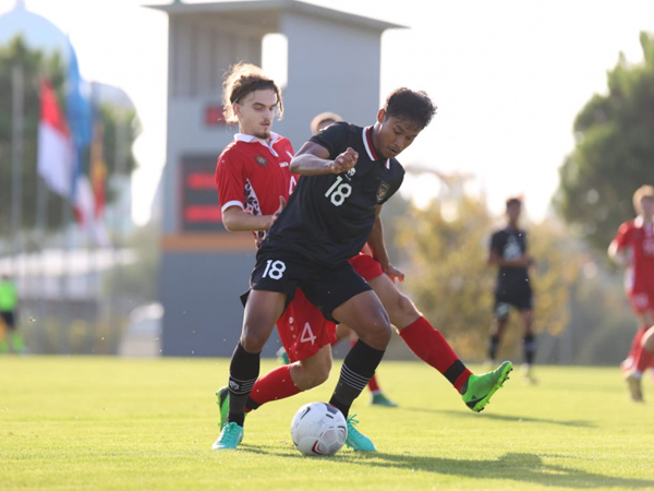 Laga uji coba kedua timnas Indonesia U-20 kontra Moldova