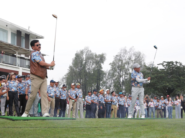 Menpora Zainudin Amali dan Menteri ATR/BPN Hadi Tjahjanto resmi membuka Turnamen Golf BGC Hantaru 2022