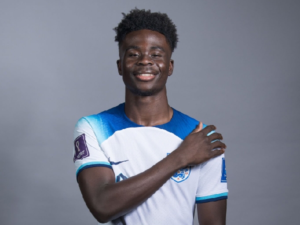 Bukayo Saka tergabung dalam skuat Inggris untuk Piala Dunia 2022