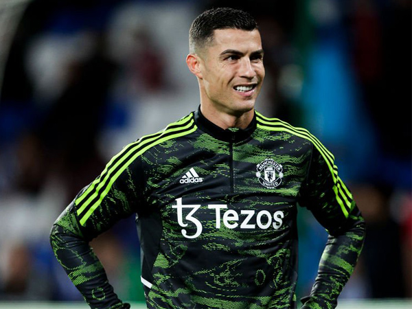 Penyerang Manchester United, Cristiano Ronaldo.