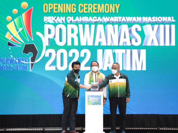 Menpora RI Zainudin Amali membuka kegiatan Porwanas ke-13
