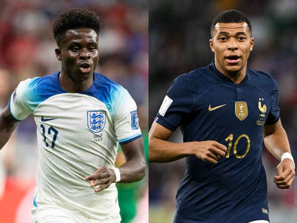 Bukayo Saka dan Kylian Mbappe