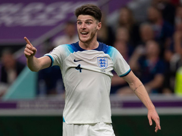 Gelandang timnas Inggris, Declan Rice.
