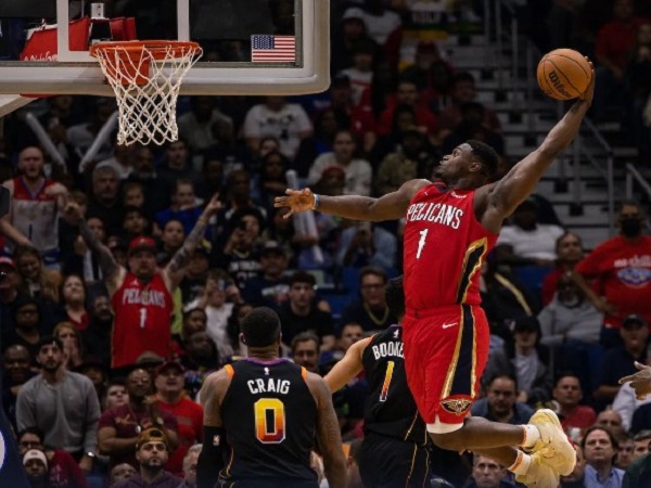 Pemain andalan New Orleans Pelicans, Zion Williamson.