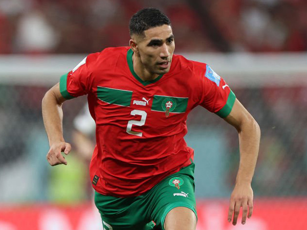 Bek kanan timnas Maroko, Achraf Hakimi.