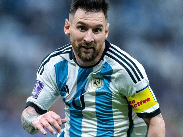 Kapten timnas Argentina, Lionel Messi.