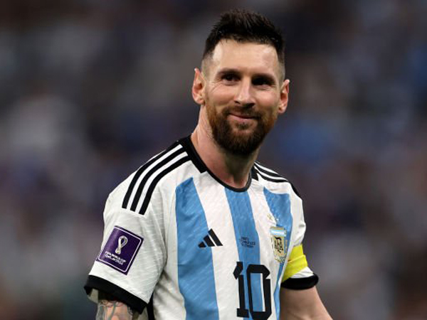 Kapten timnas Argentina, Lionel Messi.