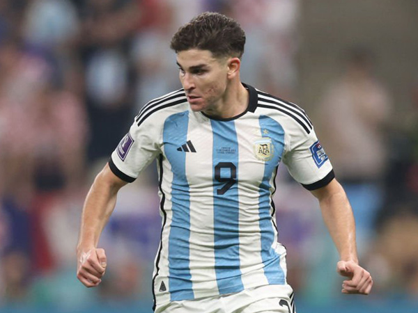 Penyerang timnas Argentina, Julian Alvarez.