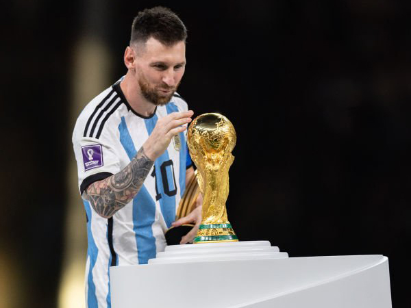 Alt: Kapten timnas Argentina, Lionel Messi.