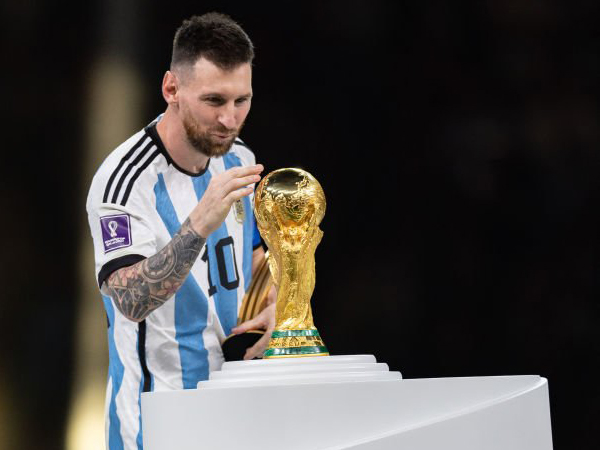 Kapten timnas Argentina, Lionel Messi.