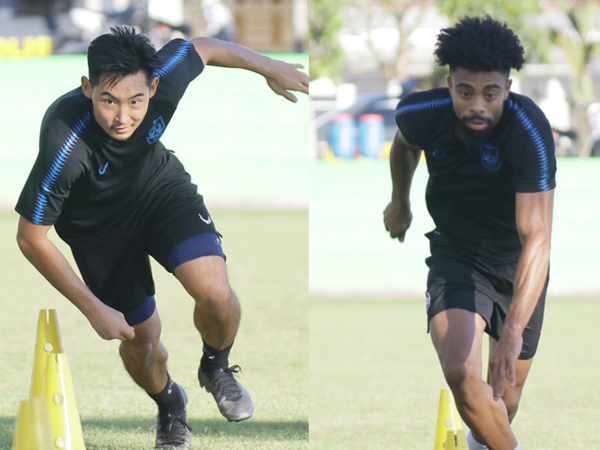 Dua pemain asing, Wellington Petinha dan Ryo Fuji saat menjalani trial bersama PSIS Semarang