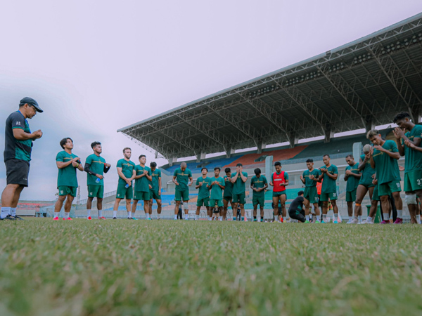 Latihan Persebaya Surabaya jelang menghadapi putaran kedua Liga 1