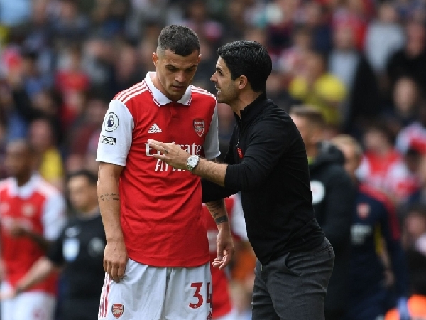 Granit Xhaka dan manajer Arsenal, Mikel Arteta
