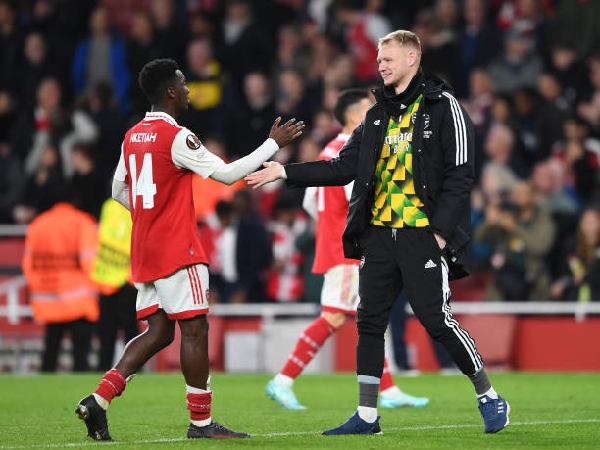 Eddie Nketiah dan Aaron Ramsdale