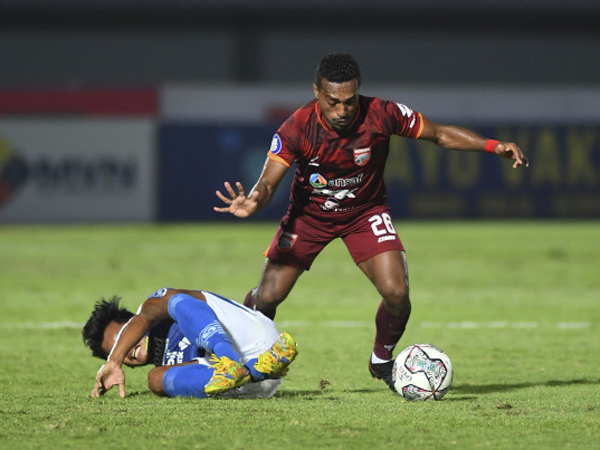 Terens Puhiri jadi salah satu pemain Borneo FC yang siap comeback kontra Persebaya Surabaya