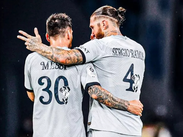 Sergio Ramos dan Lionel Messi