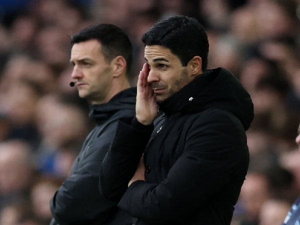 Manajer Arsenal, Mikel Arteta, memiliki rekor buruk melawan Everton