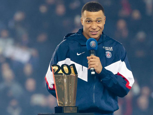 Penyerang Paris Saint-Germain, Kylian Mbappe.