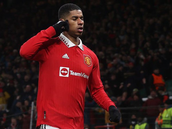 Penyerang Manchester United, Marcus Rashford.