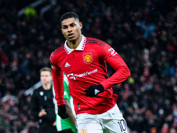 Penyerang Manchester United, Marcus Rashford.