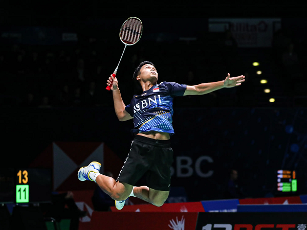Anthony Ginting ungkap kunci sukses tumbangkan Kantaphon Wangcharoen di 32 Besar All England 2023.