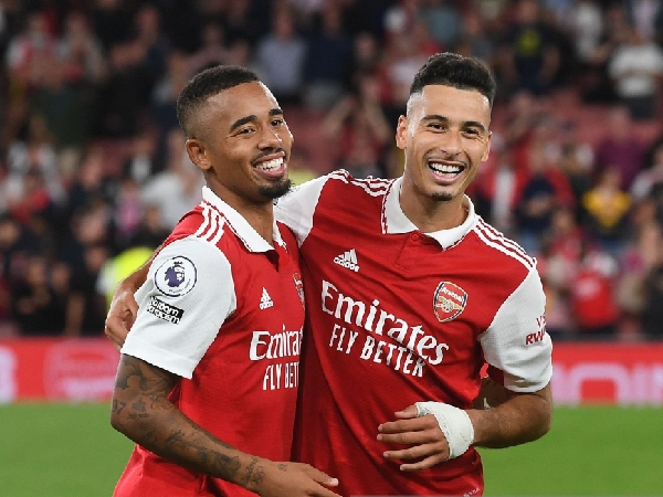 Dua striker Arsenal, Gabriel Jesus dan Gabriel Martinelli