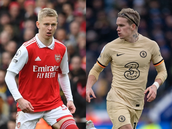 Oleksandr Zinchenko dan Mykhaylo Mudryk