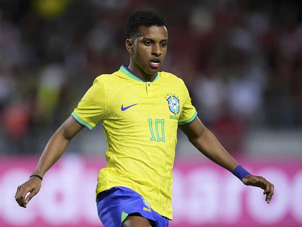 Penyerang Timnas Brasil, Rodrygo Goes.