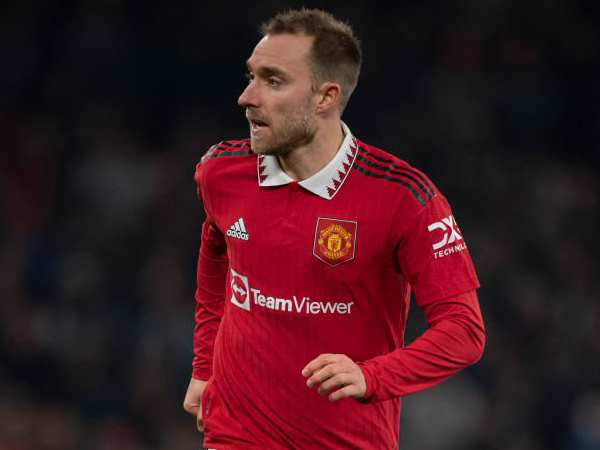 Gelandang Manchester United, Christian Eriksen.