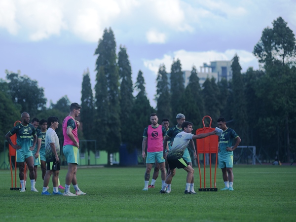 Pemain Persib ketika berlatih