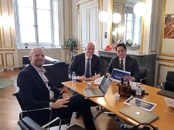 Ketum PSSI, Erick Thohir bertemu Presiden FIFA Gianni Infantino