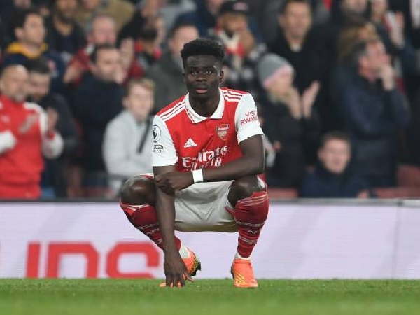 Pemain sayap Arsenal, Bukayo Saka