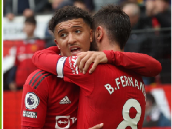 Jadon Sancho Minta Bruno Fernandes Untuk Berhenti Mengeluh Saat MU vs Villa
